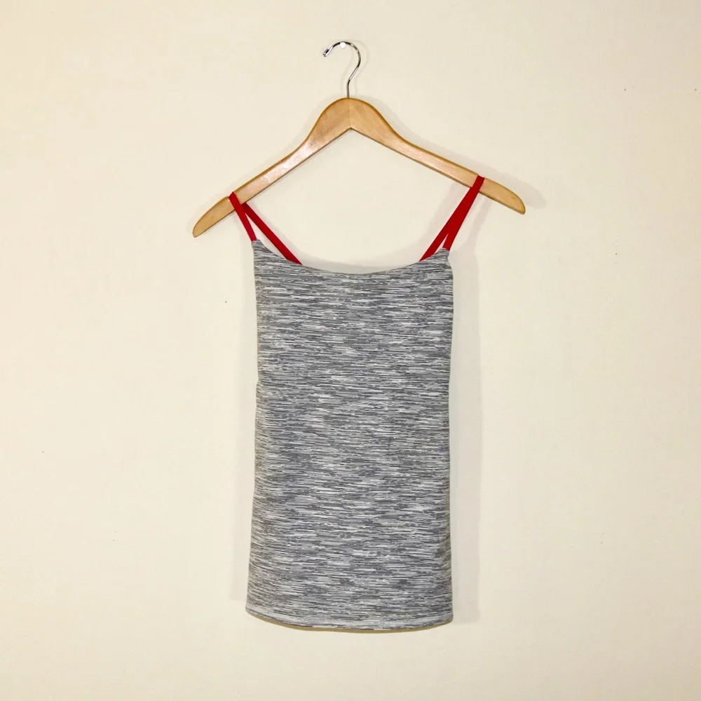 Lululemon Dancing Warrior Tank (Wee Are From Space Silver Spoon/Jewelled Magent)